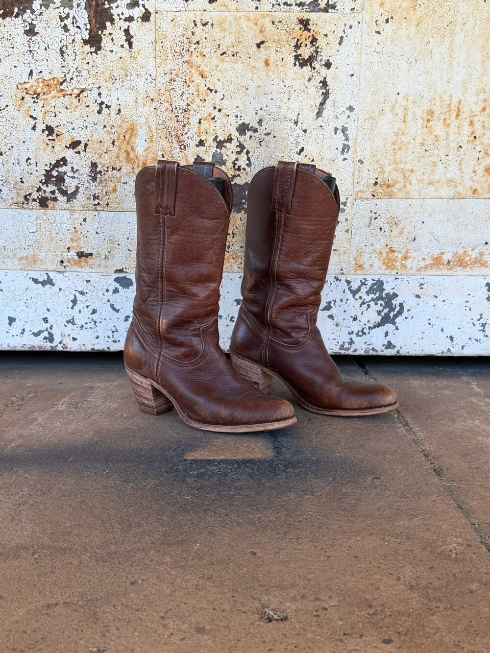 Vintage Brown Frye Boots Size 9